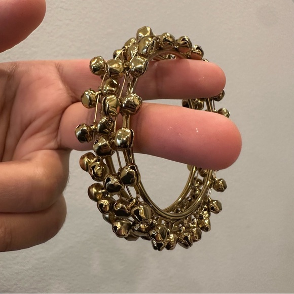 Jewelry - Ghungroo Bangles, Elegant Gold Bell Bracelet, Kashmiri bangles